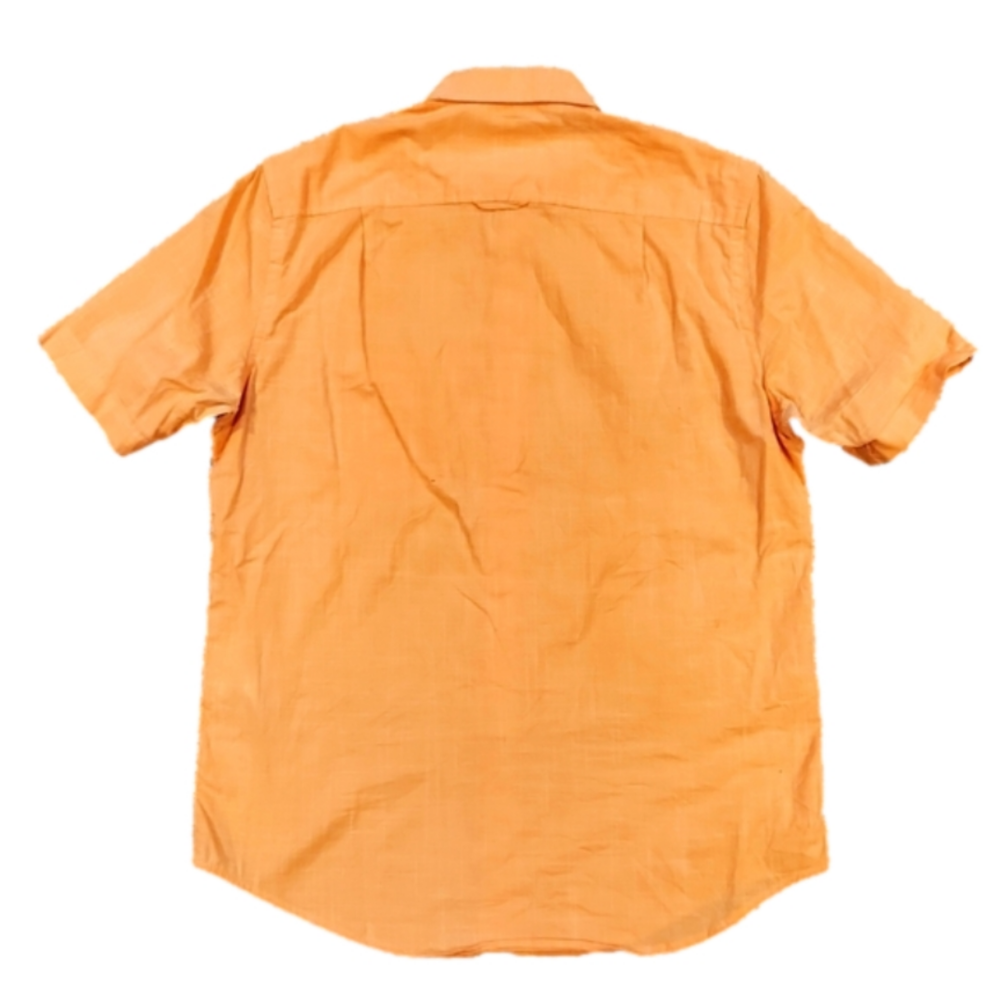 3/$20 Club Room Orange Square Print Button-Up Shirt - Picture 3 of 10